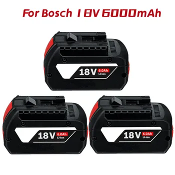 1-3PSC 18V Batéria Pre Bosch GBA 18V 6.0 Ah Lítium-BAT609 BAT610G BAT618 BAT618G 17618-01 BAT619G BAT622 SKC181-202L +nabíjačka Obrázok
