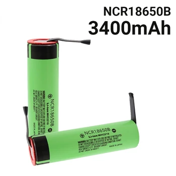 100% Nový, Originálny 18650 Batérie NCR18650B 3,7 V 3400mah 18650 Lítiová Nabíjateľná Batéria Zváranie Niklu List Batérie Obrázok