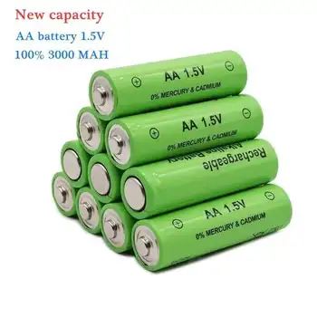 100% originál Batéria AA 3800 MAh Nabíjateľná Batéria NI-MH 1,5 V AA Batéria pre Hodiny, Myši, Počítačov, Hračiek, Takže Na Obrázok
