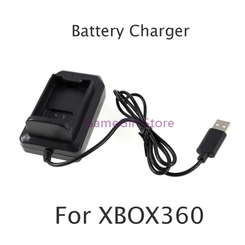 10pcs Black USB Rukoväť Nabíjačky Batérií Nabíjací Dock Stanica Pre Xbox360 Bezdrôtový ovládač pre Xbox 360 Obrázok