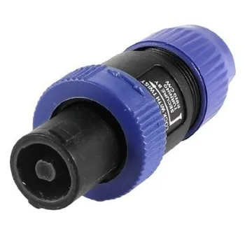 10pcs/veľa modrá Speakon 4 Pin Samec jack Konektor Kompatibilný Audio Konektor Kábla Obrázok