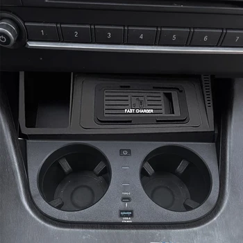 15W Auto Bezdrôtovú Nabíjačku Rýchlo Nabíjačka Telefónu Plnenie Pad Panel Pre BMW X3 F25 X4 F26 2014-2017 Obrázok