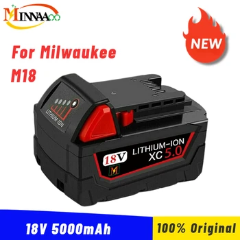 18V 12.0 Ah Náhrada za Milwaukee M18 XC Lítiové Batérie, 48-11-1860 48-11-1850 48-11-1840 48-11-1820 Nabíjateľné Batérie Obrázok
