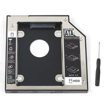 2. HDD SATA SSD Pevný Disk Optická Bay Caddy Adaptér Pre HP ZBook 15 17 G2 G3 G4 Obrázok