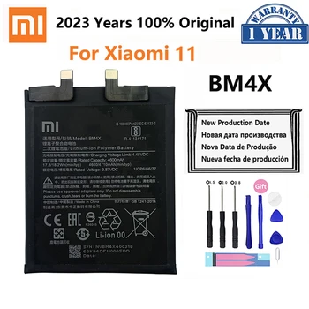 2023 Rokov 100% Pôvodný Xiao Mi BM4X 4710mAh Náhradné Batérie Pre Xiao 11 Xiaomi11 Mi11 Telefón Batérie Bateria Obrázok