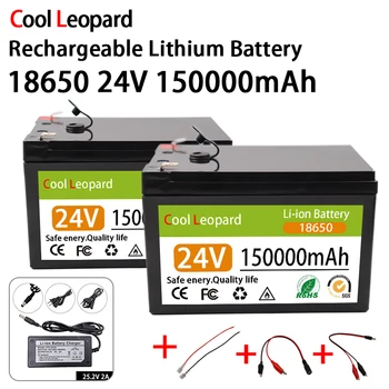 24V 150Ah Nabíjateľná Lítium-Iónová Batéria,vstavaná BMS,Elektrických Skútrov,Golfových Vozíkov,invalidné Vozíky, Náhradné Batérie Obrázok