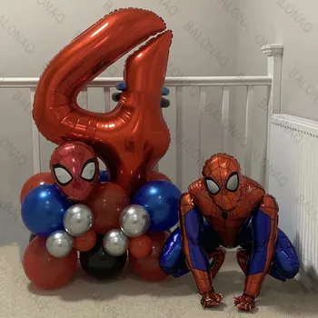 28pcs Spiderman 3D Super Hrdina Balón Avengers 32