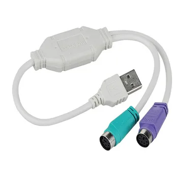 300PC Male USB Na PS/2 Female Converter Kábel Kábel Converter Adaptér Klávesnica na PS2 Obrázok