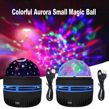 360 Stupňové Otáčanie Led Disco Svetlo Eco Friendly Star Projektor Lampa Viacúčelový RGB Fáze Svetlá Pre Domáce Svadobné Party Obrázok
