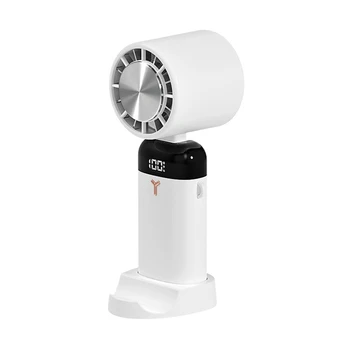 3600Mah Mini Ventilátora Ručné Prenosné Polovodičových Chladenie Chladenie Stolný Ventilátor, Sklopné Visí na Krku Chladič Vzduchu Obrázok