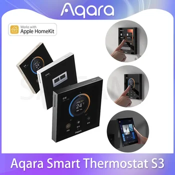 Aqara Inteligentný Termostat S3 Dotykový Displej 3.95 Panel Hlas / Diaľkové Ovládanie, Podpora Snímanie Teploty, Vlhkosti Pre Homekit APP Obrázok