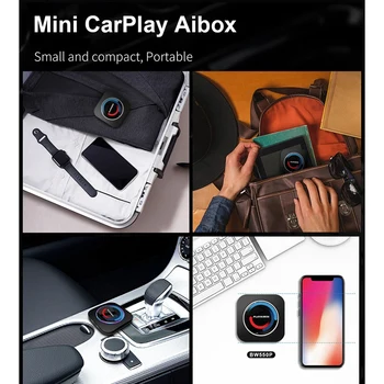 Auto Carplay Ai Box Android 10 Systém Iptv Netflix Youtube Vstavaný Gps Plug And Play 4G Lte Dual Bluetooth Pre BMW Obrázok