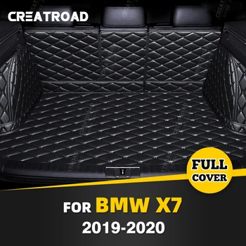 Auto Plné Pokrytie Rohož batožinového priestoru Pre BMW X7 7-Sídlo 2019 2020 Anti-Špinavé Auto Kryt Pad Cargo Líniové Interiéru Chránič Príslušenstvo Obrázok