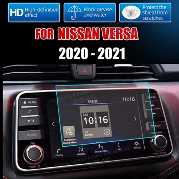 Auto Screen Protector pre Nissan Versa 2020 2021 Auta GPS Navigácie Tvrdené Sklo Obrazovky Ochranný Film Nálepky Obrázok