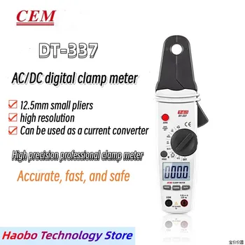 CEM DT-337 Digitálne Svorka Meter Malé Čeľuste Ammeter Vysokú Presnosť AC / DC Svorka Meter Multimeter Zvodový Prúd Meter Auto Repair Obrázok