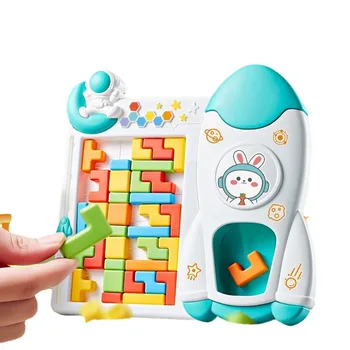 Deti je 3D Puzzle Tangram obrazová Skladačka Kreatívne Stavebné Bloky, Dosky Mozgu Hlavolamy Hračky Montessori Vzdelávacích Hračiek Pre Dieťa Obrázok