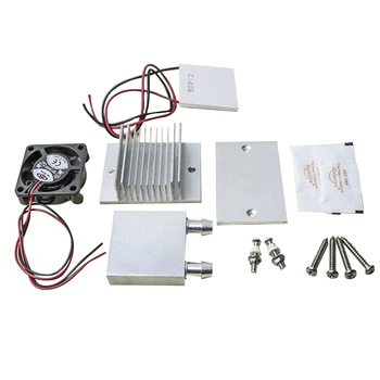 DIY Kit TEC1-12706 Thermoelectric Peltier Modul Vody Chladič Chladiaci Systém, 60W Obrázok