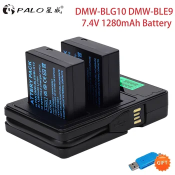 DMW-BLG10 DMW-BLE9 DMW BLG10 BLG10E BLE9 Batéria pre Panasonic LUMIX GF5 GF6 GX7 Mark II LX100 GX80 GX85 + LCD Duálny USB Nabíjačka Obrázok