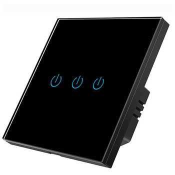 EÚ Štandard WIFI Dual-Spínača Prepojenie Tuya Wifi Smart Light Switch Stenu Prepínače s Alexa Echo Domovská stránka Google Obrázok
