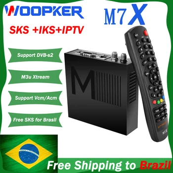 GTMEDIA M7X Satelitný Prijímač TV Box Vstavané 2.4 G WIFI 1080P DVB-S2 VCM/ACM/Stream Podporu S Brazíliou CH SKS Životnosť Zadarmo Obrázok