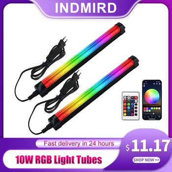 INDMIRD RGB Svetlo Rúry,10W RGB Wallwasher Svetlo, RGB LED Svetelné Pásy,RGB LED Lampy,RGB Light Bar pre Kluby,Vianoce Obrázok