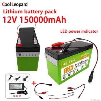 Inovovaný 18650 12V 150Ah Li-Ion Batérii S LED Indikátor Použité Pre Solárne Pouličné Lampy Elektrické Požičovňa Skútrov S vstavaným-In BMS Obrázok