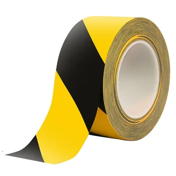 KOOJN 33mx50mm PVC, Žltej a Čiernej Výstražné Pásky je Nosenie, odolný a Vodotesný a Podlaha je Označené s Izoláciou Zón Obrázok