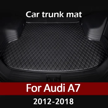 Kufri rohože pre Audi A7 2012 2013 2014 2015 2016 2017 2018 cargo líniové koberec interiéru príslušenstvo kryt Obrázok
