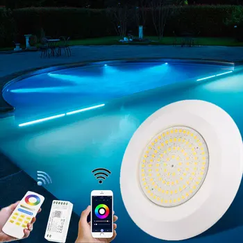 LED 12V Podvodné Ponorné Bazén Svetlo Nočné Lampy smart APP RGB s Controlle Nepremokavé Vonkajšie Záhradné Pozornosti Obrázok