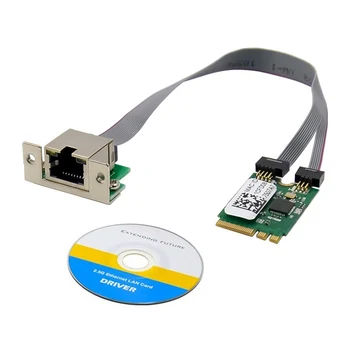 M. 2+KLÁVES E 2,5 G Ethernet LAN Karty RTL8125B Priemyselné riadiace Sieťová Karta PCI Express Sieťový Adaptér Obrázok