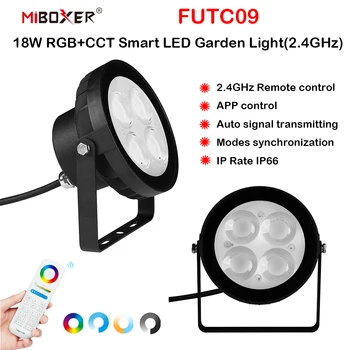 Miboxer FUTC09 18W RGB+SCS Smart LED Záhradné Svetlo Trávnik Svetlo Vonkajšie Svetlo IP66 Nepremokavé 2.4 G RF Remote App WiFi Ovládanie Hlasom Obrázok