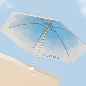 Mini Dáždnik Ženy Automatické Estetické Kawaii Uv Vrecku Parasol Dáždnik Luxusné Vetru Sombrillas Para Lluvia Y Sol Sun Obrázok
