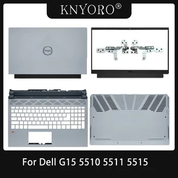 NOVÝ Herný Notebook Dell G15 5510 5511 5515 Prípade LCD Zadný Kryt Predného Panelu Závesy opierka Dlaní Spodnej Prípade, Sivá, Čierna Veko Obrázok