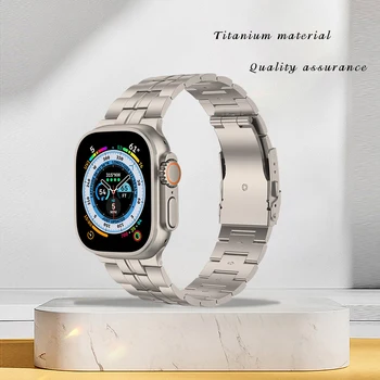 Nový produkt je možné aplikovať na nový Apple smart hodinky kapela, applewatch ocele muž titán kapela, zliatiny titánu sledovať band Obrázok