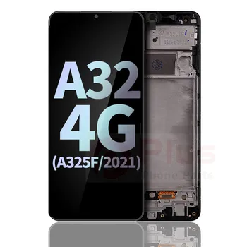 OLED Displej S Rámom Náhradná Pre Samsung Galaxy A32 4G (A325F/2021) (Service Pack) (Úžasné Čierne) Obrázok