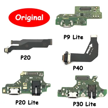 Originál Nový USB Nabíjací Pre Huawei P9 P10 P20 P30 Lite Nabíjací Port Konektor Doku Flex Kábel S Mikrofónom Náhradný Diel Obrázok