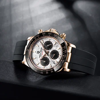 PAGANI DIZAJN 2022 Nové pánske Hodinky Chronograf Luxusné Quartz hodinky pre mužov, 100M Vodotesné Hodinky Steel Diver Reloj Hombre Obrázok