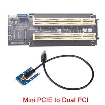 PCIE PCI-E slot karty PCI-Express X1 PCI Vtáčatá Karty PCI-E Dual Rozširujúca PCI Adaptér Obrázok