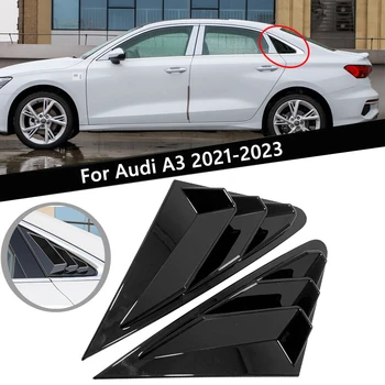 Pre Audi A3 Sedan 2021 2022 2023 Auto Zadné Okno, Žalúzie Strane Uzávierky Kryt Výbava Nálepky Prieduch Lopatka ABS Uhlíkových Vlákien Príslušenstvo Obrázok