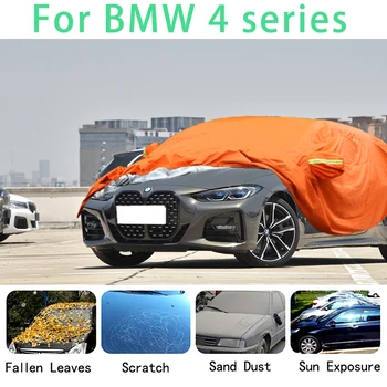 Pre BMW 4series Nepremokavé auto kryty super ochranu pred slnkom prach, Dážď auto Zdravas prevencie auto ochranné Obrázok