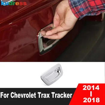 Pre Chevrolet Corvette Trax Tracker 2014 2015 2016 2017 2018 Chrome Auto Zadný Kufor, Zadné Dvere Dvere Rukoväť Miska Kryt Výbava Príslušenstvo Obrázok
