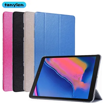 Prípad tabletu Samsung Galaxy Tab 8.0 & S Pen 2019 SM-P200 SM-P205 P200 P205 Trifold PU Kože Flip Stojan, Kryt Obrázok