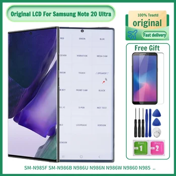 Pôvodné Poznámka 20 Ultra 5G LCD Displej Pre Samsung Galaxy Note 20 Ultra Screen N985F/DS N986B N986U N986W S Rámom Náhradné Obrázok