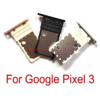 Sim Držiak Pre Google Pixel 3 Pixel3 Sim Zásobník Karta, Slot Čítačky Zásuvky Výmena Modulov Opravy Dielov Pre HTC Google Pixel 3 Obrázok
