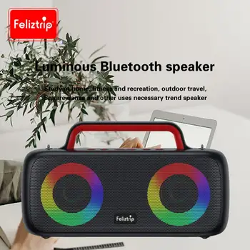 Skúsenosti High-Powered Zvuk a Hands-Free Telefonovanie s Feliztrip Bluetooth Reproduktor, Predstavovať RGB Osvetlenie Obrázok