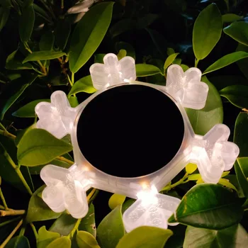Solárne Snowflake Trávnik Lampy Nepremokavé Nástenné Svietidlá Záhradné Oplotenie, Osvetlenie, Vianočné Dekorácie Dvore Obrázok