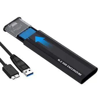 SSD Adaptér Reader 5Gbps Dual Protokol Hliníkovej Zliatiny Krytu Ssd Prenosného Náradia USB Adaptér Údaje Podporuje Čítačka Pre Obrázok