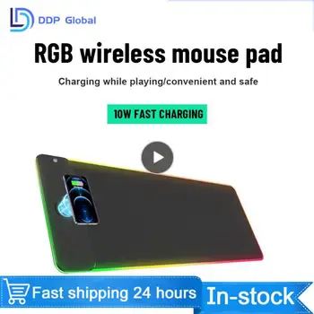 Svetlo Rgb X12 Hra Mouse Pad Bezdrôtové Nabíjanie Klávesnice Pad Vodotesný, Anti-Sklzu Wireless Mouse Pad Kalkulačka Podložka Pod Myš Obrázok