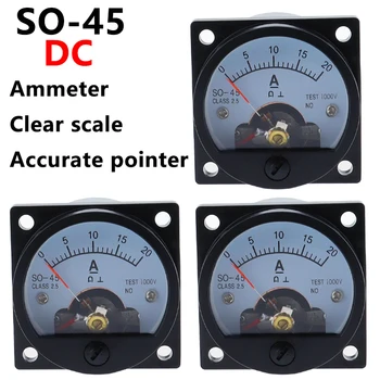TAKŽE-45 DC Ammeter Analógový Ukazovateľ Meter DC1A2A3A5A10A15A20A30A Elektrické Testovanie Aktuálnej Tester Obrázok