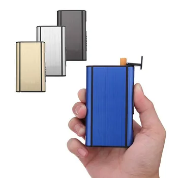 Ultratenké Tvorivé Kovové Mužov/Žien Prenosné Cigariet Prípade má 10 Kapacity Dymu Accesoires Obrázok